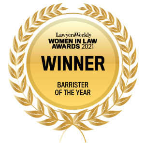 barrister of the year winner badge